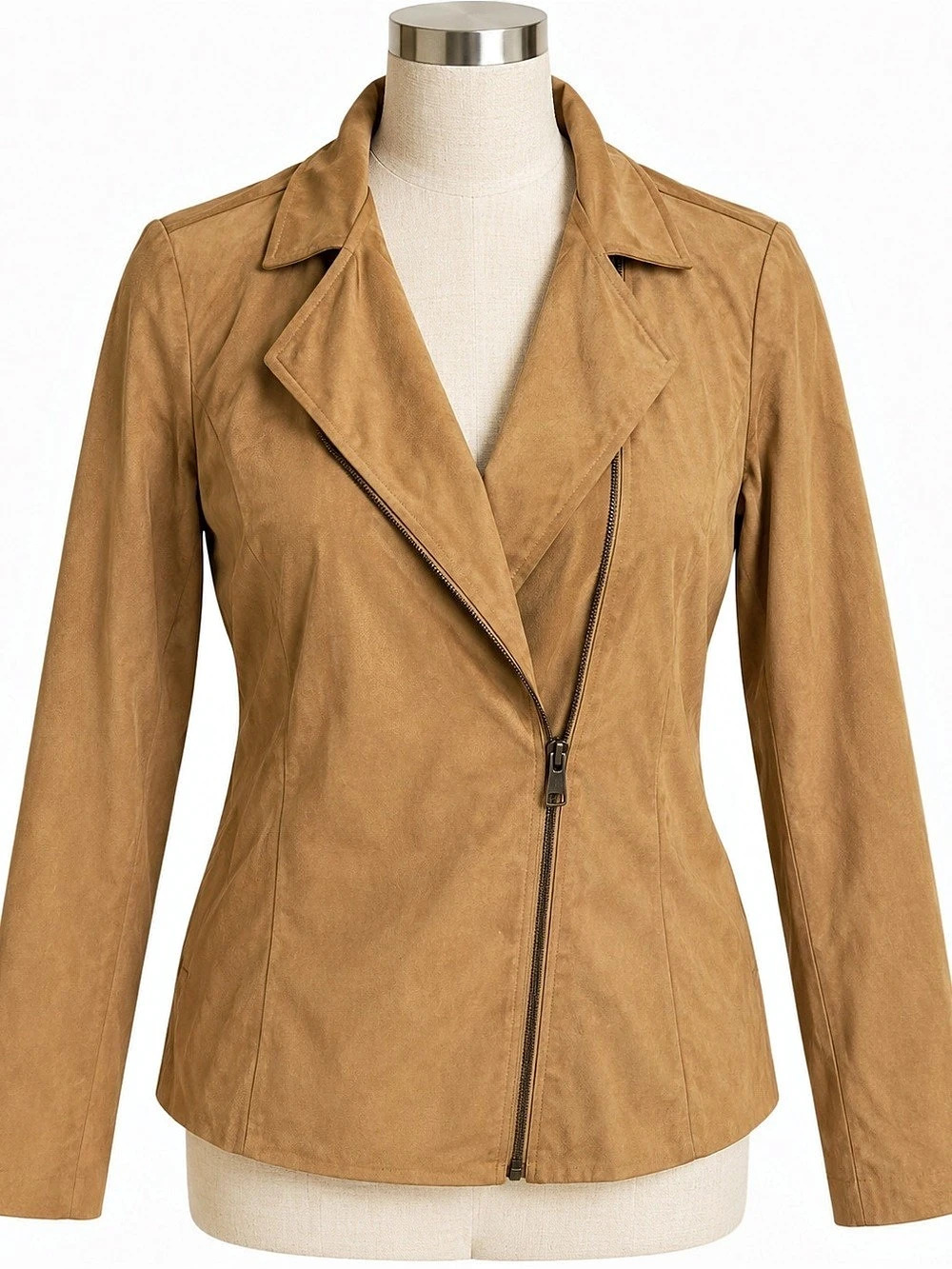 Women's Brown Moto Jacket